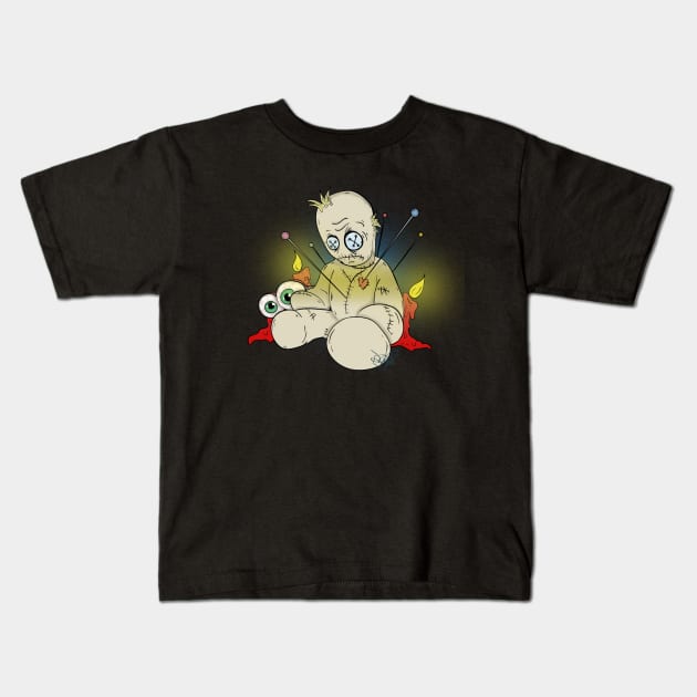 Voodoo Doll Kids T-Shirt by schockgraphics